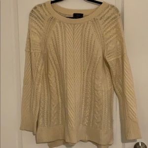 Wool Cashmere cable sweater